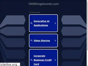 1000thingstoronto.com