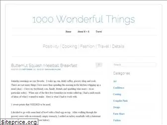 1000wonderfulthings.com