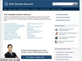 1001sampleresumes.com