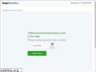 100humanhairextensions.com