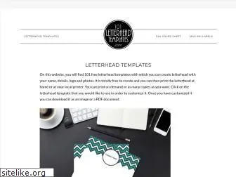 101letterheadtemplates.com