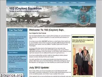 102ceylonsquadron.co.uk