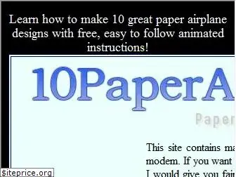 10paperairplanes.com