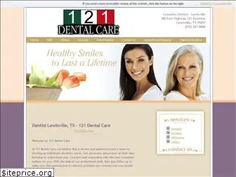 121dentalcare.com