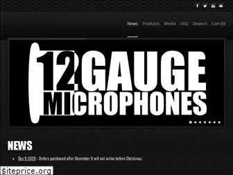 12gaugemicrophones.com