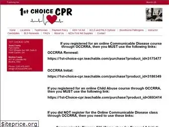 1stchoicecpr.com