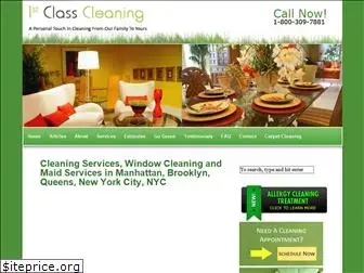 1stclasscleaningnyc.com