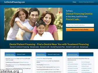 1stdentalfinancing.com