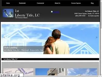 1stlibertytitle.com