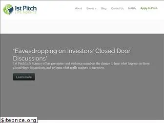 1stpitchlifescience.com