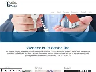 1stservicetitleclosing.com