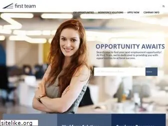 1stteamstaffing.com