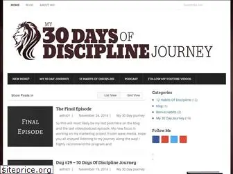 30daysofdisciplinejourney.com