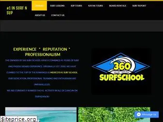 360surfschoolcancun.com