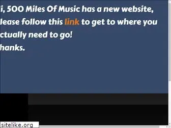 500milesofmusic.com