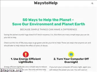 50waystohelp.com