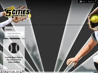 5citiessoftball.org