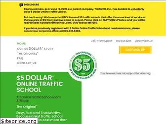 5dollaronlinetrafficschool.com