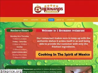 5hermanosrestaurant.com