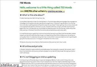 750words.com