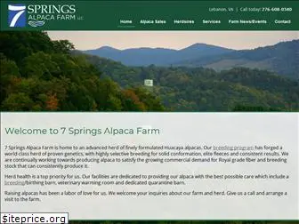 7springsalpaca.com