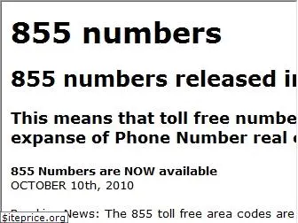 855-numbers.com