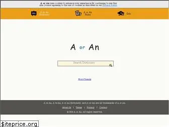 a-or-an.com