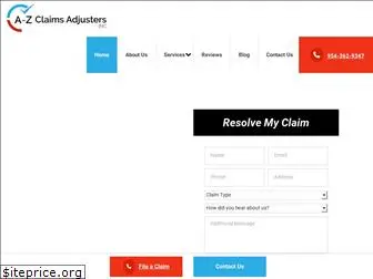 a-zclaimsadjusters.com