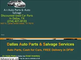 a1dallasautopartsandsalvage.com