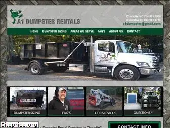 a1dumpsterrentals.com