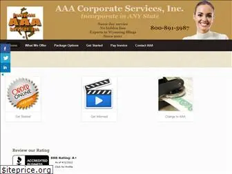 aaacorpservices.com