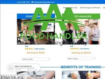 aaafoodhandler.com