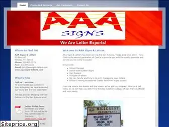 aaasigns-letters.com