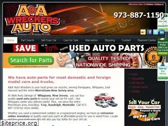 aandaautosalvage.com