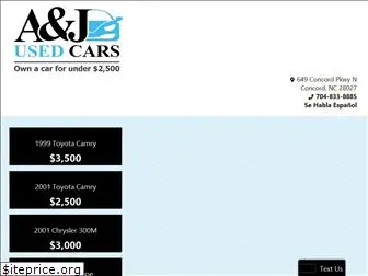 aandjusedcars.com