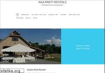 aapartyrentals.com