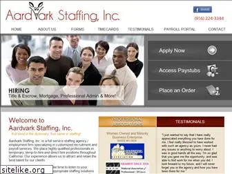 aardvarkstaffing.com