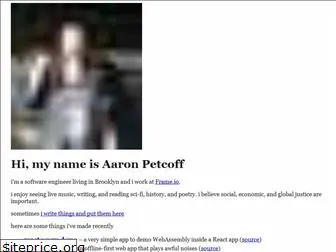 aaronpetcoff.me