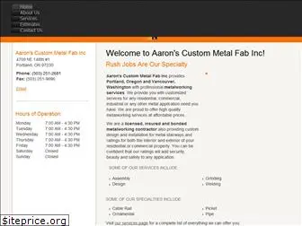 aaronscustommetalfab.com