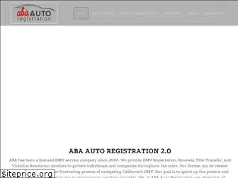 abaautoregistrations.com