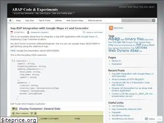 abapcodexperiments.wordpress.com