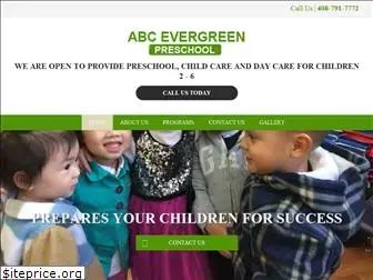 abcevergreenpreschoolsj.com