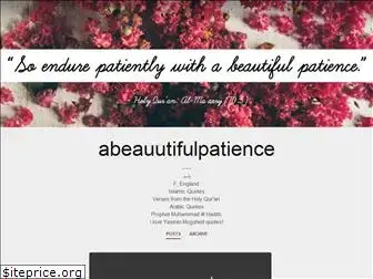 abeauutifulpatience.tumblr.com