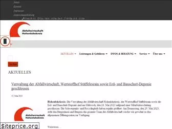 abfallwirtschaft-hohenlohekreis.de