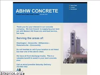 abhwconcrete.com