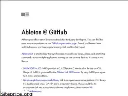 ableton.github.io