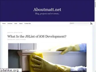 aboutmatt.net