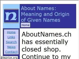 aboutnames.ch