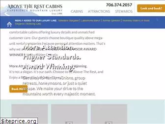 abovetherestcabins.com