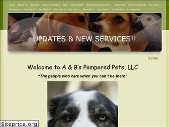 abpamperedpets.com